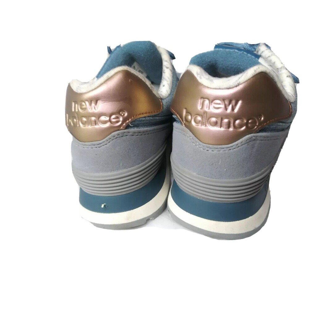 New Balance 574 Shoes Women's Size 8.5 Blue Sneakers - Picture 4 of 10